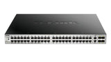 D-LINK D-Link DGS-3130-54PS Managed L3 Gigabit Ethernet (10/100/1000) Power over Ethernet (PoE) Black, Grey - DGS-3130-54PS