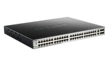 D-LINK D-Link DGS-3130-54PS Managed L3 Gigabit Ethernet (10/100/1000) Power over Ethernet (PoE) Black, Grey - DGS-3130-54PS