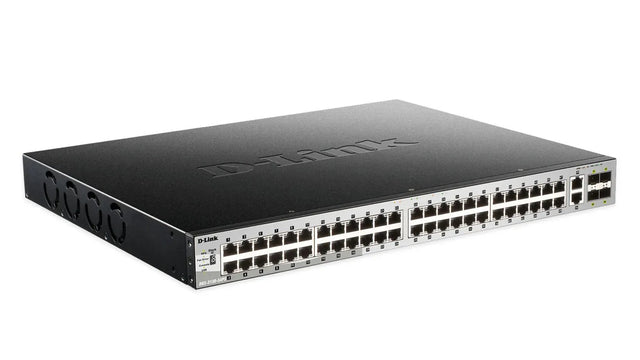 D-LINK D-Link DGS-3130-54PS Managed L3 Gigabit Ethernet (10/100/1000) Power over Ethernet (PoE) Black, Grey - DGS-3130-54PS