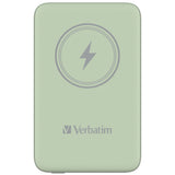 Verbatim Charge 'n' Go Magnetic Wireless Power Bank 10000mAh Green - 32246