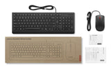 Lenovo 4X31R64400 keyboard Mouse included Universal USB US English Black - 4X31R64400 LENOVO