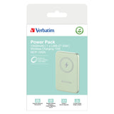 Verbatim Charge 'n' Go Magnetic Wireless Power Bank 10000mAh Green - 32246