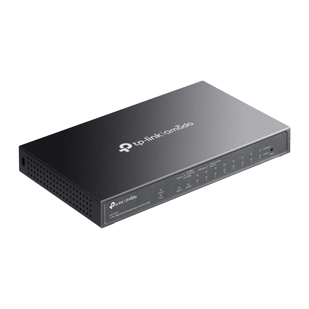 TP-Link Omada 10-Port Gigabit Easy Managed Switch with 8-Port PoE+ - ES210GMP
