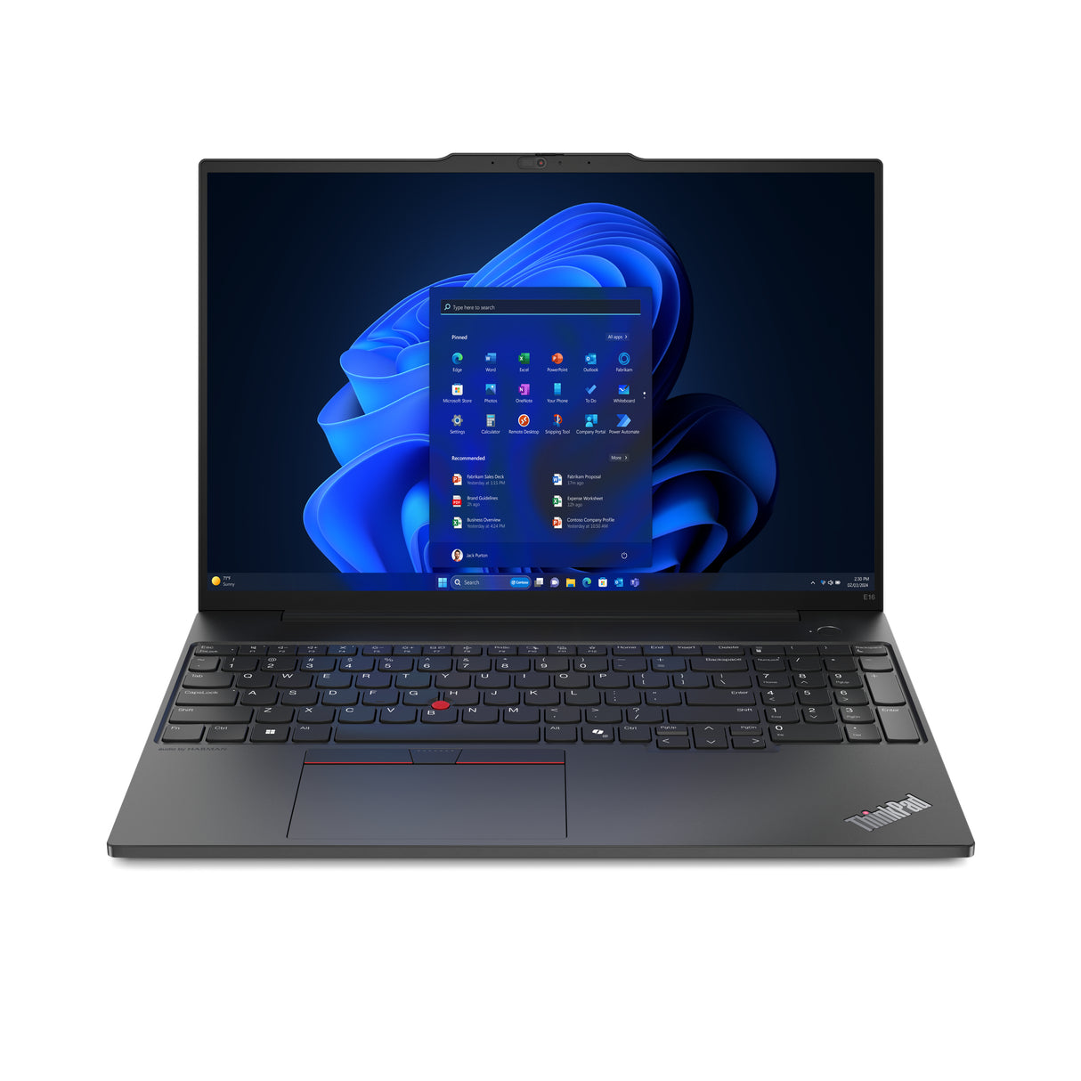 Lenovo ThinkPad E16 Gen 2 (AMD) AMD Ryzen™ 5 PRO 7535U Laptop 40.6 cm (16") WUXGA 16 GB DDR5-SDRAM 256 GB SSD Wi-Fi 6 (802.11ax) Windows 11 Pro Black - 21M5000GUS