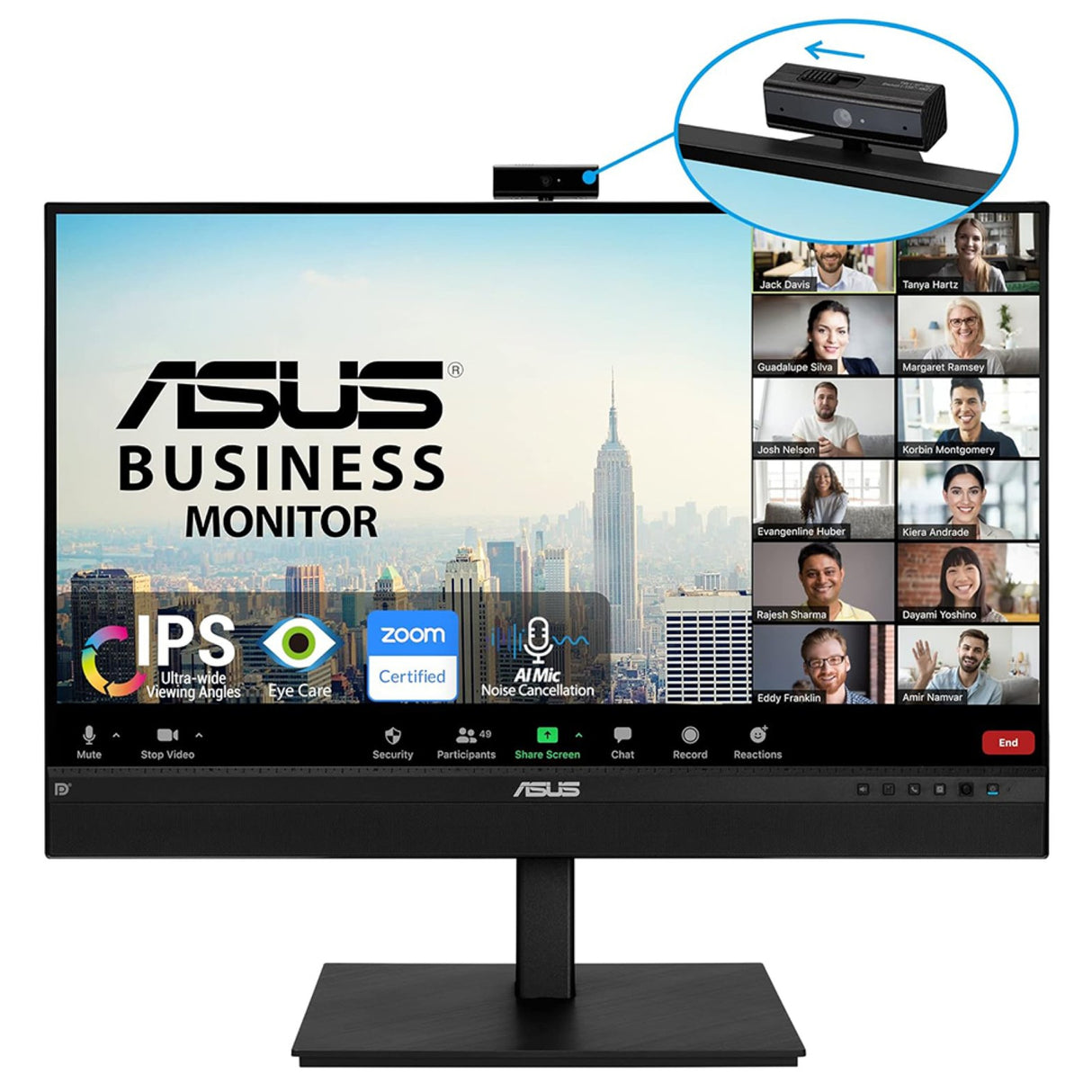 ASUS BE27ACSBK computer monitor 68.6 cm (27") 2560 x 1440 pixels Quad HD LED Black - BE27ACSBK ASUS