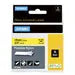 DYMO Rhino Industrial Flexible Nylon Labels | 19 mm x 3.5 m | Black Print on Yellow | Self-Adhesive | for Rhino & LabelManager Label Makers - 18491 DYMO