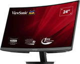 Viewsonic VA VA2416C computer monitor 59.9 cm (23.6") 1920 x 1080 pixels Full HD LCD Black - VA2416C