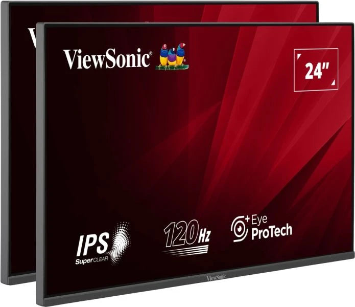 Viewsonic VA VA2456A-MHD_H2 computer monitor 61 cm (24") 1920 x 1080 pixels Full HD LED Black - VA2456A-MHD_H2