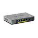 NETGEAR GS105EP Unmanaged Gigabit Ethernet (10/100/1000) Power over Ethernet (PoE) Grey - GS105EP-100NAS