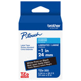 Brother TZE355G label-making tape White on black TZe - TZE355G