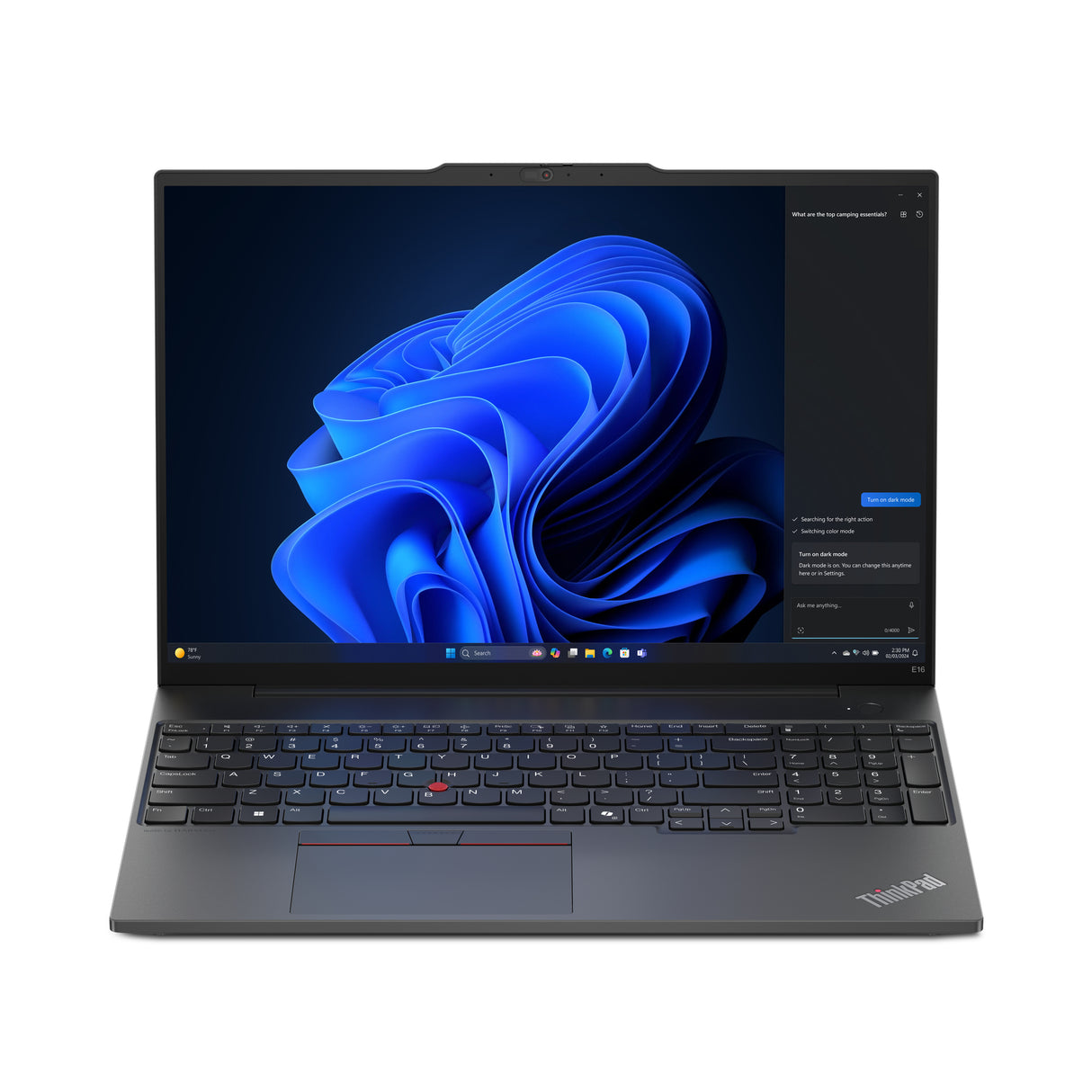 Lenovo ThinkPad E16 Gen 2 (AMD) AMD Ryzen™ 5 PRO 7535U Laptop 40.6 cm (16") WUXGA 16 GB DDR5-SDRAM 256 GB SSD Wi-Fi 6 (802.11ax) Windows 11 Pro Black - 21M5000GUS LENOVO