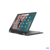 Lenovo Flex5 Chrome 14IAU Intel® Core™ i5 i5-1235U Chromebook 35.6 cm (14") Touchscreen WUXGA 8 GB LPDDR4x-SDRAM 256 GB SSD Wi-Fi 6E (802.11ax) ChromeOS US English Grey - 83AJ0000UX LENOVO
