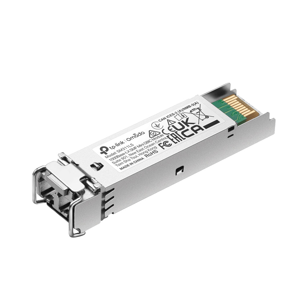 TP-Link Omada Gigabit SFP Module, Single-mode, MiniGBIC, LC Interface, Up to 10km Distance - SM311LS
