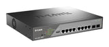 D-Link DSS-200G-10MPP network switch Managed L2 Gigabit Ethernet (10/100/1000) Power over Ethernet (PoE) 1U Black, Grey - DSS-200G-10MPP D-LINK