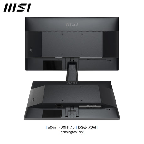 MSI Pro MP225V 21.45 Inch Monitor, FHD (1920 x 1080), 100Hz, VA, 1ms, 1x HDMI 1.4b, 1x D-Sub(VGA), Anti-Glare, Anti-Flicker, Less Blue light, TÜV Certified, VESA, Kensington, Black - PROMP225V - eCommerce Business Prime