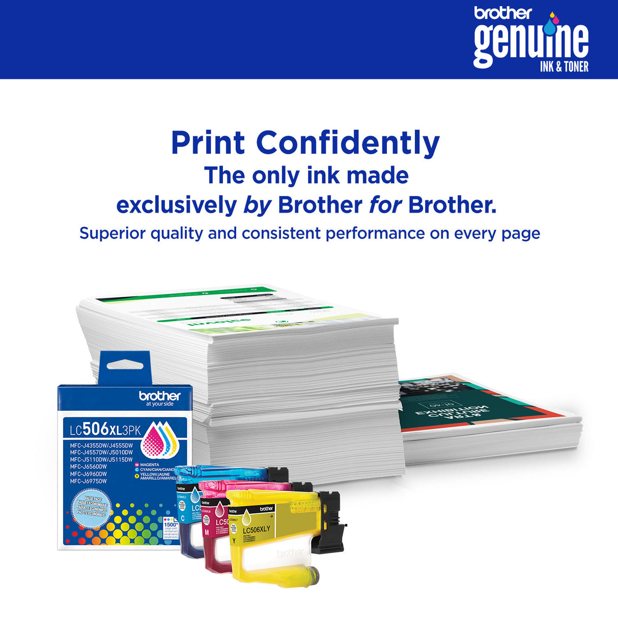 Brother High Yield Yellow Ink Cartridge (1,500 Yield) - LC506XLYS