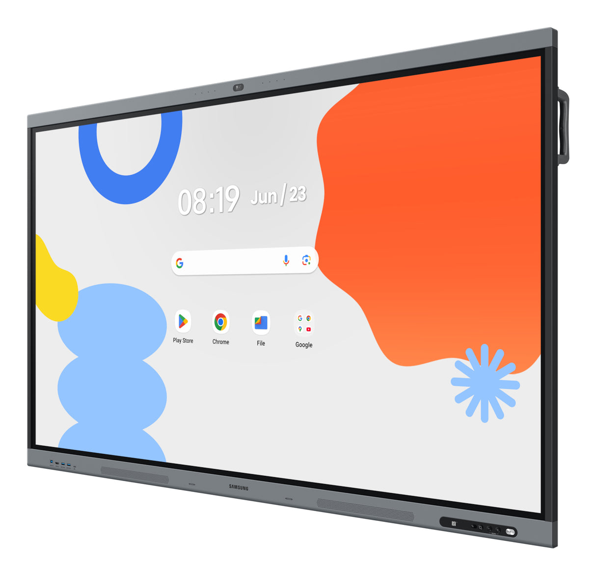 Samsung WA75FX-P interactive whiteboard 190.5 cm (75") 3840 x 2160 pixels Touchscreen Black, Grey - WA75FX-P