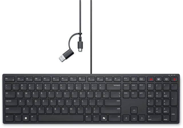 DELL KB525C keyboard Office USB QWERTY US English Black - KB525C-US-DAO DELL
