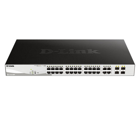 D-Link 28-Port Gigabit PoE Smart Managed Switch including 4 Combo Ports - DGS-1210-28P D-LINK