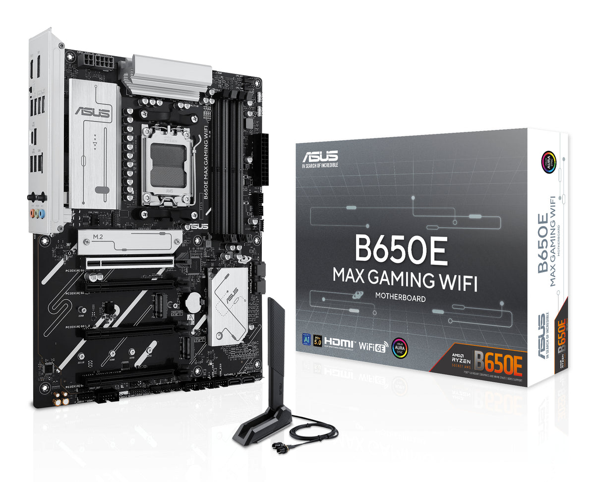 ASUS B650E MAX GAMING WIFI AMD B650 Socket AM5 ATX - B650E MAX GAMING WIFI