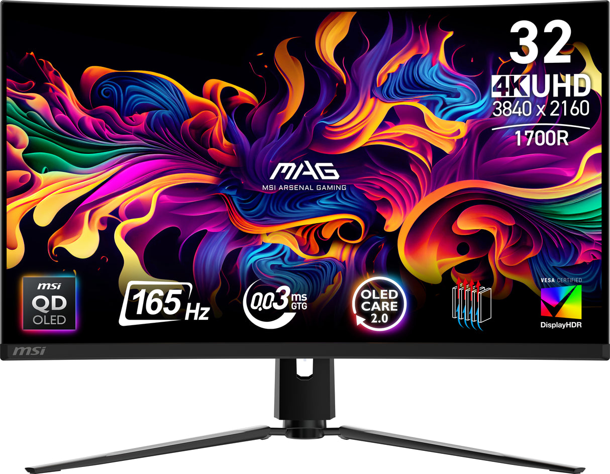 MSI MAG 321CUP QD-OLED computer monitor 80 cm (31.5") 3840 x 2160 pixels 4K Ultra HD Black - MAG321CUPQDOLED