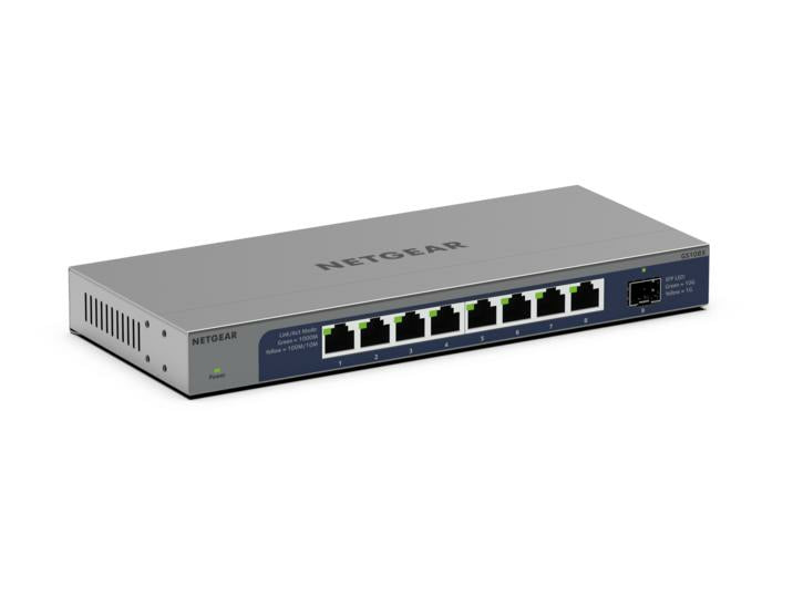 NETGEAR GS108X Unmanaged L2 Gigabit Ethernet (10/100/1000) Grey - GS108X-100NAS