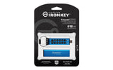Kingston Technology IronKey 512GB USB-C Keypad 200C, FIPS 140-3 Lvl 3 AES-256 - IKKP200C/512GB
