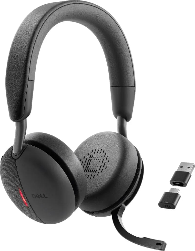 DELL DELL PRO WIRELESS HEADSET Wired and Wireless Head-band Aviation/Air traffic control USB Type-C Bluetooth Black - WL5024-DDAO