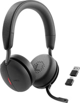 DELL DELL PRO WIRELESS HEADSET Wired and Wireless Head-band Aviation/Air traffic control USB Type-C Bluetooth Black - WL5024-DDAO