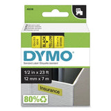 DYMO DYMO D1 High-Performance Polyester Removable Label Tape, 0.5" x 23 ft, Yellow - 45018