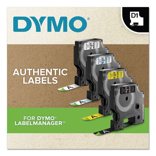 DYMO DYMO D1 Standard Labels, 0.5" x 23 ft, Black Print on White Tape, 6/Pack - 2025517