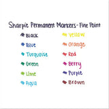 DYMO DYMO Fine Tip Permanent Marker, Fine Bullet Tip, Black, Dozen - 30001B