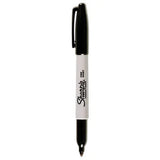 DYMO DYMO Fine Tip Permanent Marker, Fine Bullet Tip, Black, Dozen - 30001B
