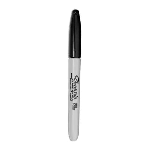 DYMO DYMO Fine Tip Permanent Marker, Fine Bullet Tip, Black, Dozen - 30001B