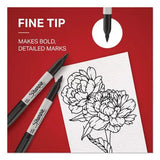 DYMO DYMO Fine Tip Permanent Marker Value Pack, Fine Bullet Tip, Black, 36/Pack - 1884739