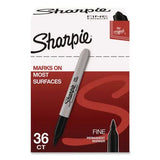 DYMO DYMO Fine Tip Permanent Marker Value Pack, Fine Bullet Tip, Black, 36/Pack - 1884739