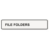 DYMO DYMO LabelWriter 1-UP File Folder Labels, 0.56" x 3.43", White, 130 Labels Roll, 2 Rolls/Pack - 30327