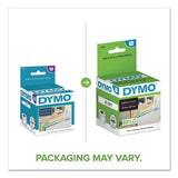 DYMO DYMO LabelWriter 1-UP File Folder Labels, 0.56" x 3.43", White, 130 Labels Roll, 2 Rolls/Pack - 30327