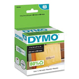 DYMO DYMO LabelWriter Address Labels, 1.12" x 3.5", Clear, 130 Labels/Roll - 30254