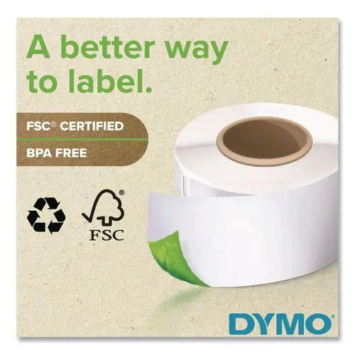 DYMO DYMO LabelWriter Address Labels, 1.12" x 3.5", White, 130 Labels/Roll, 2 Rolls/Pack - 30251