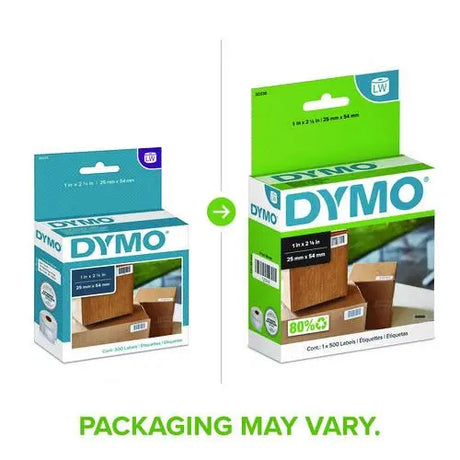 DYMO DYMO LabelWriter Address Labels, 1.25'' x 2.25'', White, 1,000 Labels/Roll - 30334