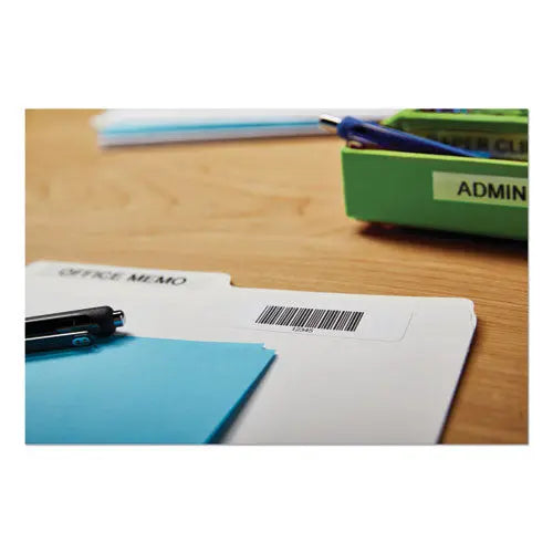 DYMO DYMO LabelWriter Bar Code Labels, 0.75" x 2.5", White, 450 Labels/Roll - 1738595