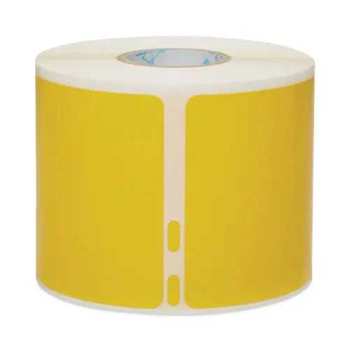 DYMO DYMO LabelWriter Name Badge/Shipping Labels, 2.13", Black on Yellow, 220 Labels/Roll - 2133382
