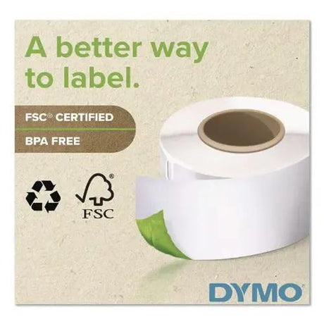 DYMO DYMO LabelWriter Shipping Labels, 2.31" x 4", White, 250 Labels/Roll - 1763982
