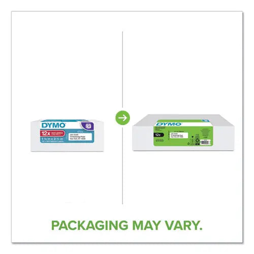 DYMO DYMO LW Address Labels, 1.13" x 3.5", White, 350 Labels/Roll, 12 Rolls/Pack - 2050768