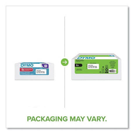 DYMO DYMO LW Multipurpose Labels, 1" x 2.13", White, 500 Labels/Roll, 6 Rolls/Pack - 2050764