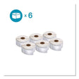 DYMO DYMO LW Multipurpose Labels, 1" x 2.13", White, 500 Labels/Roll, 6 Rolls/Pack - 2050764