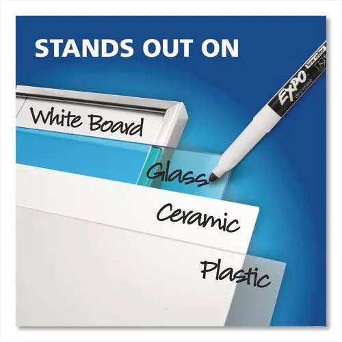 DYMO DYMO Neon Windows Dry Erase Marker, Broad Bullet Tip, Assorted Colors, 5/Pack - 2211553