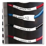 DYMO DYMO Rhino Heat Shrink Tubes Industrial Label Tape, 0.5" x 5 ft, White/Black Print - 18055