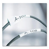 DYMO DYMO Rhino Heat Shrink Tubes Industrial Label Tape, 0.75" x 5 ft, White/Black Print - 18057